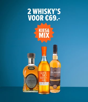 2 whisky's voor &euro;69. Kies & mix.